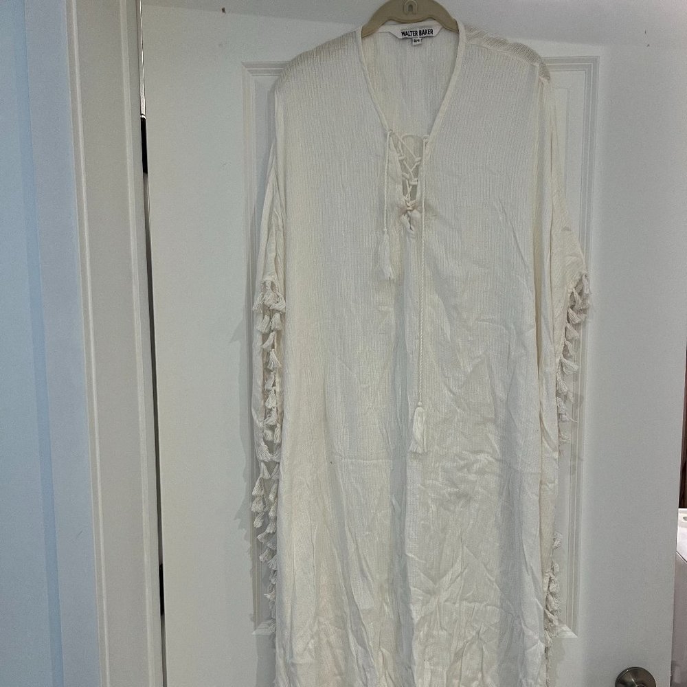 Walter Baker Swim Cover Up/Kaftan in White, One Size